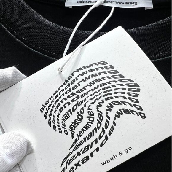 Alexander Wang Printed Lettering Short-Sleeved T-Shirt - Picture 7 of 10